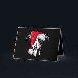 funny whippet santa christmas dog mom gift present card<br><div class="desc">funny whippet santa christmas dog mom gift present</div>