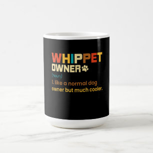 Funny Whippet Vintage Retro Dog Mum Dad Gift T-Shi Coffee Mug