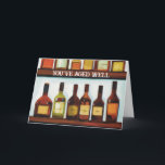 Funny Whiskey Birthday Card For Him Older Men<br><div class="desc">Cover illustration by Cindy Bendel</div>