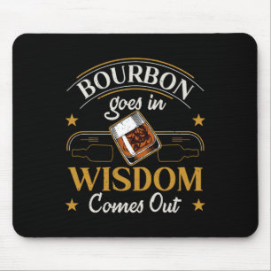 Funny Whiskey Bourbon Drinking Gift Design For Whi Mouse Mat