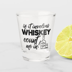funny whisky word art drinking shot glass
