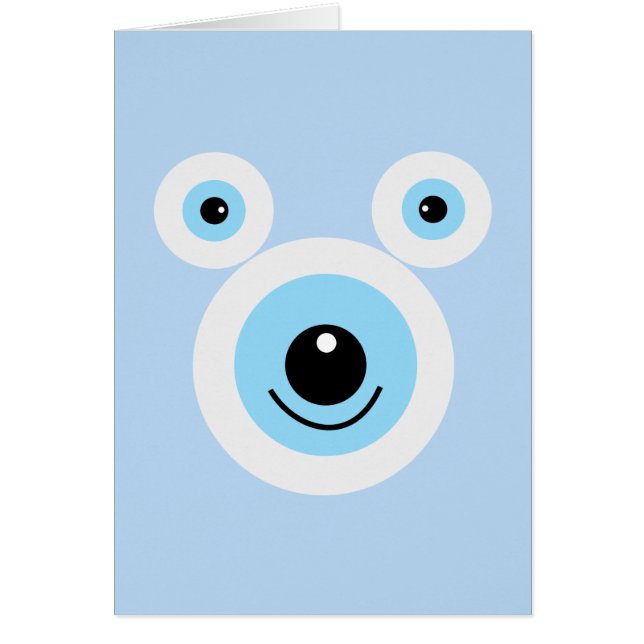 Funny white bear face (Front)