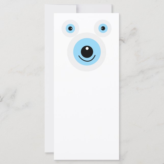 Funny white bear face (Front)