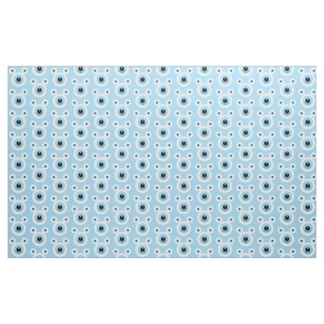 Funny white bear face fabric (Yard)