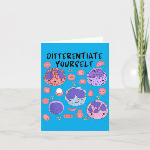 Funny White Blood Cells Immune System Medical Card