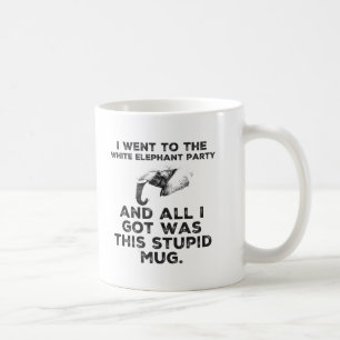 Funny White Elephant Christmas Party Design  Coffee Mug