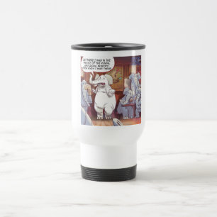 Funny White Elephant In The Room Travel Mug