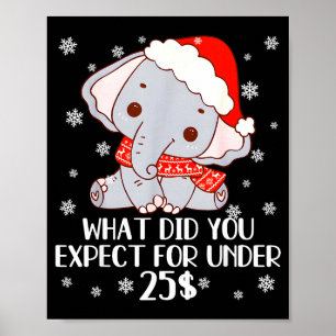 Funny White Elephant Pjs For Adults Under 15 20 Poster