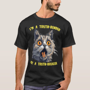 Funny white Lies Ideas with funny Cat Face T-Shirt