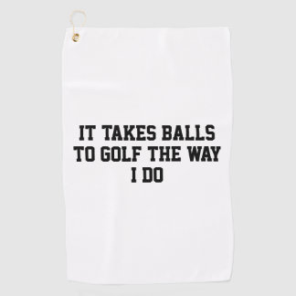 Funny White Men Golf Towel