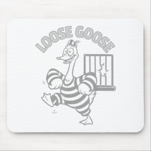Funny Who Let The Goose Out Cute Jailbird Escape F Mouse Mat