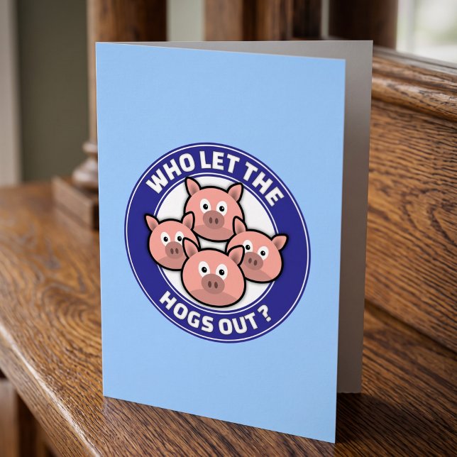 Funny Who Let The Hogs Out Pig Joke (Creator Uploaded)