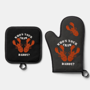 Funny Who's Your Craw Daddy? Oven Mitt & Pot Holder Set