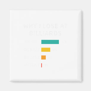 Funny Why I Lose At Billiards Pool And Billiard Pl Magnet