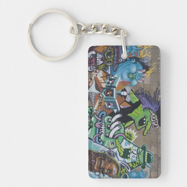 Funny Wicked Green Witch Key Ring (Front)