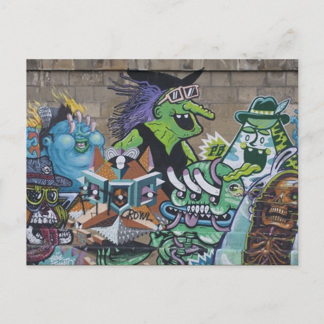 Funny Wicked Green Witch Postcard (Front)