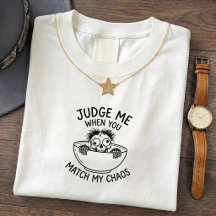 Funny Wide Eyed Monster Tee - Quirky Humour Quote