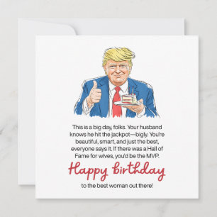 Funny Wife Birthday  Card