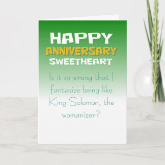 Funny wife birthday wish card