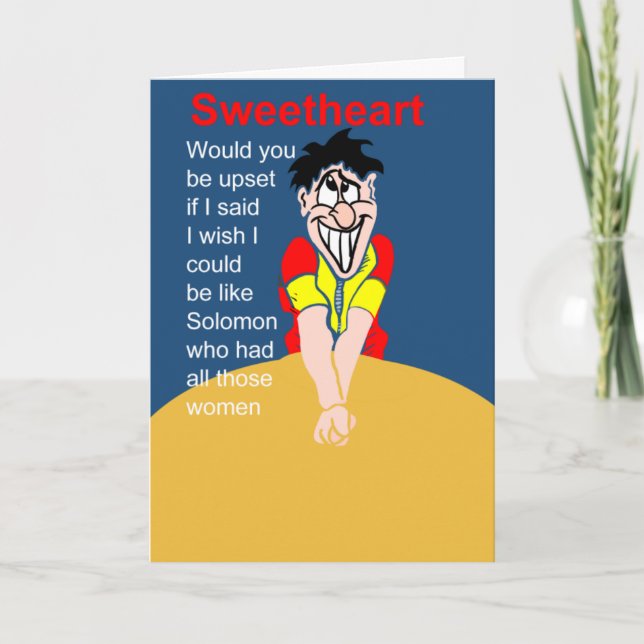 Funny wife birthday wish card (Front)