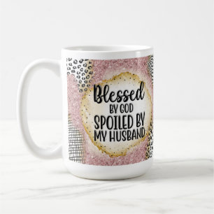 Funny Wife Coffee Mug, Blessed Wife Cup