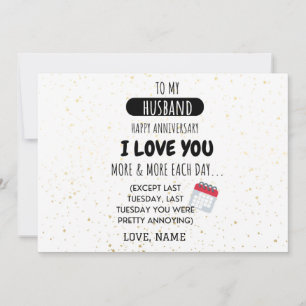 Funny Wife to Husband Humour Message on Anniversar