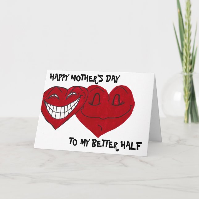 FUNNY WIFE'S MOTHER'S DAY card (Front)