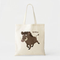 Funny wild boar razorback cartoon illustration