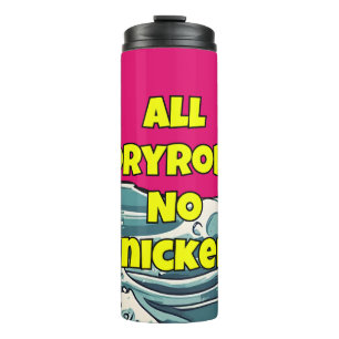 Funny Wild Swimmer's drink holder Dryrobe wearer Thermal Tumbler