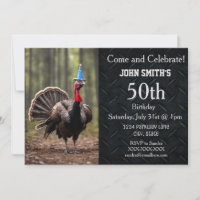 Funny Wild Turkey Hunting Men's Camo Birthday