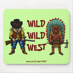 Funny wild west mousepad