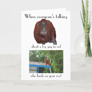 Funny Wildlife Christmas Holiday Card