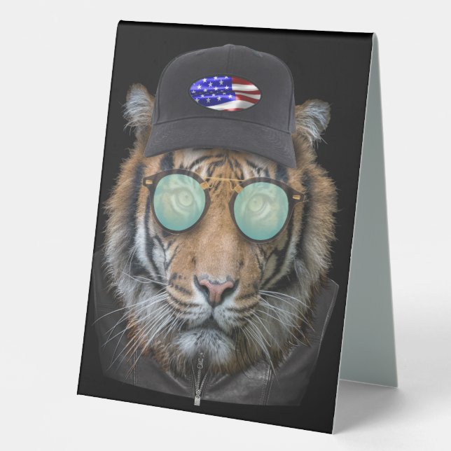 Funny wildlife dressed up Funny Bengal Tiger   (Front)