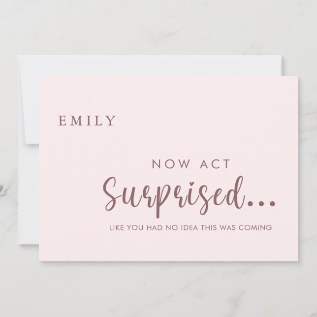 Funny Will you be my Bridesmaid Proposal Card (Front)
