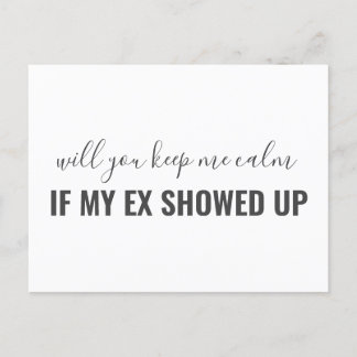 Funny Will You Be My Bridesmaid Simple Invitation Postcard