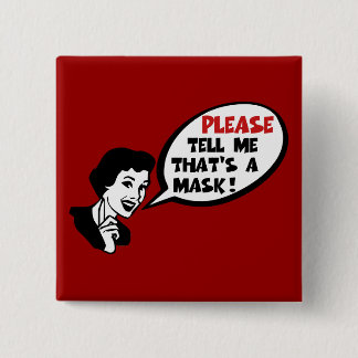 Funny willpower 15 cm square badge