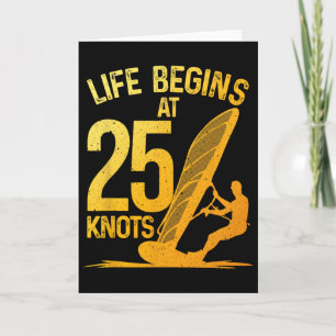 Funny Windsurfing Art For Men Women Wind Surfing W Card