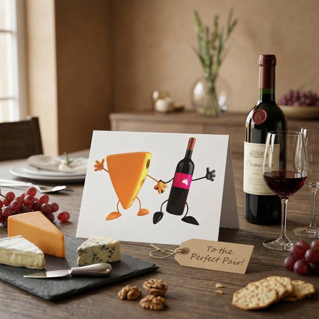 Funny Wine and Cheese Party Card (Creator Uploaded)