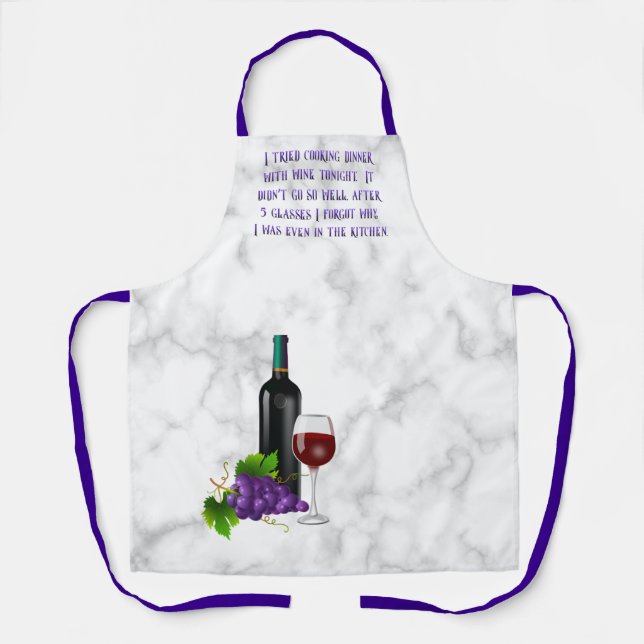Funny Wine - Apron M (Front)