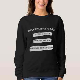 Funny Wine Beer Hangover Im Never Drinking Alcohol Sweatshirt