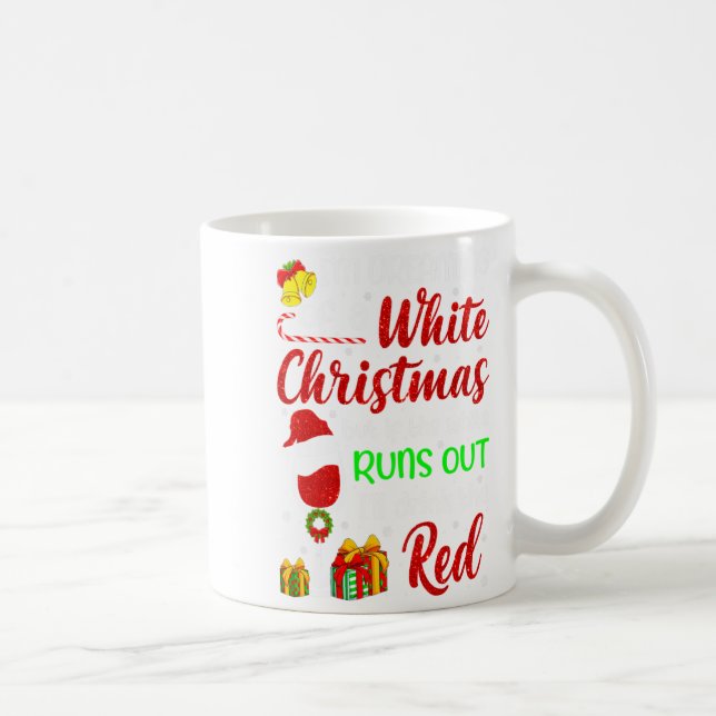 Funny Wine Drinking Im Dreaming Of A White Christ  Coffee Mug (Right)