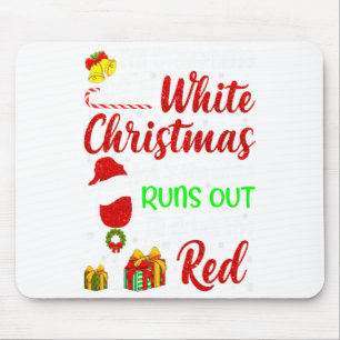 Funny Wine Drinking Im Dreaming Of A White Christ Mouse Mat