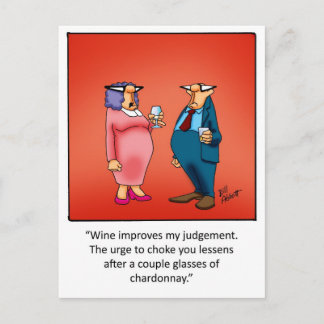 Funny Wine Gift! Postcard