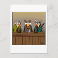 Funny Wine Humor Postcard "Spectickles"