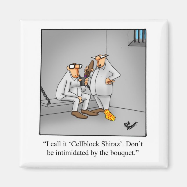 Funny Wine  Humour Magnet Spectickles (Front)