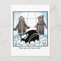 Funny Wine Humour Postcard