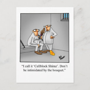 Funny Wine Humour Postcard