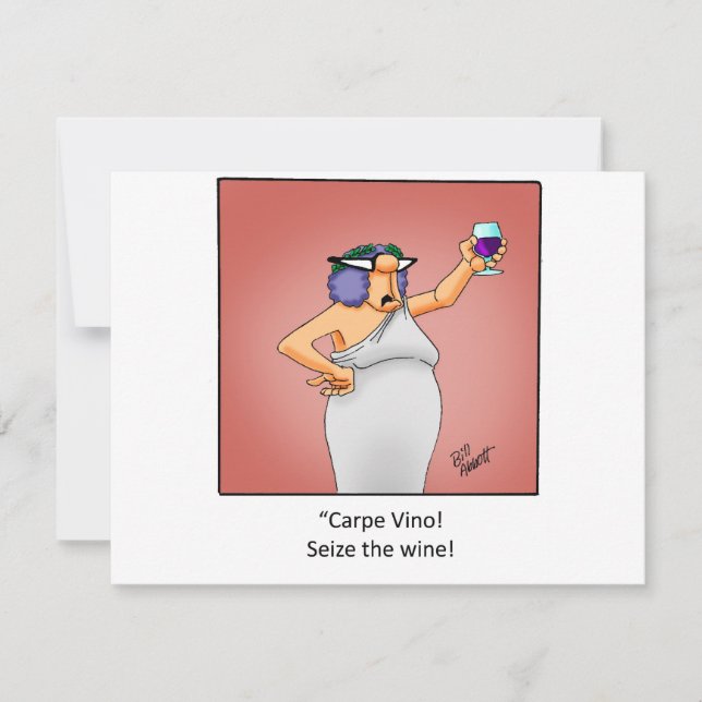 Funny Wine Invitation! Invitation (Front)