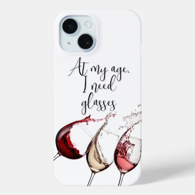 Funny Wine Lover Phone Case (Back)