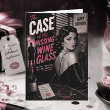 Funny Wine Lover Vintage Retro Happy Birthday